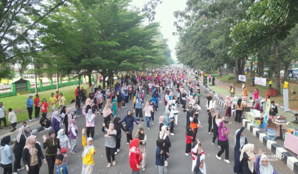 Ribuan Warga Tumpah Ruah Padati CFD Merangin, dari Senam Massal, Unjuk Gigi Atlet, hingga Job Fair